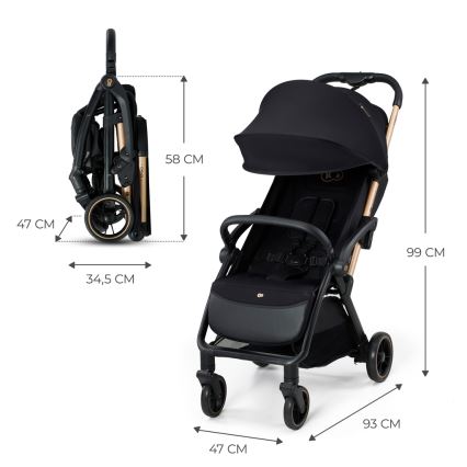 KINDERKRAFT - Wandelwagen APINO zwart