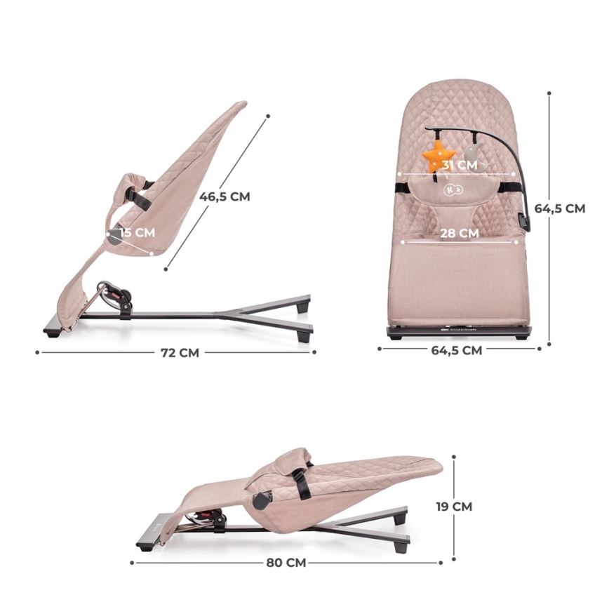 KINDERKRAFT - Wipstoel MIMI beige