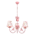 Kinderkroonluchter BALLENNA 3xE14/40W/230V roze