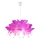 Kinderkroonluchter FARFALLA 1xE27/60W/230V roze