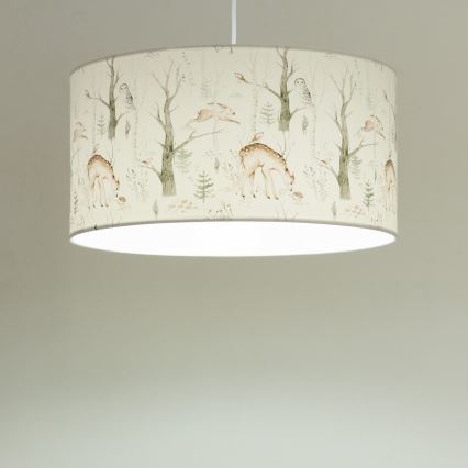 Kinderkroonluchter KIDS ROOM 1xE27/60W/230V Ø 40 cm met dierenmotief