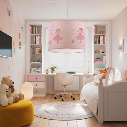 Kinderlamp CANDY 1xE27/40W/230V roze