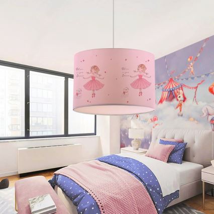 Kinderlamp CANDY 1xE27/40W/230V roze