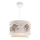 Kinderlamp CANDY 1xE27/40W/230V wit/grijs