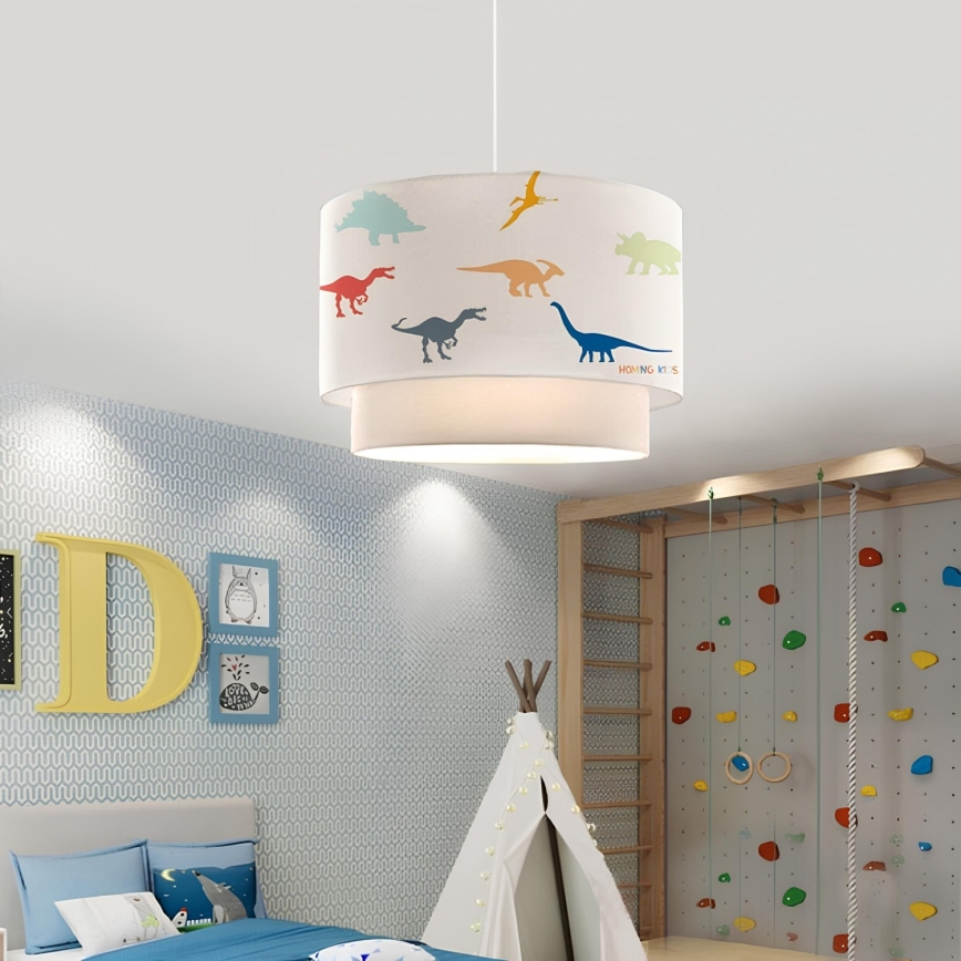 Kinderlamp CANDY 1xE27/40W/230V wit/multicolor
