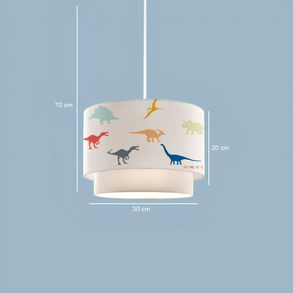 Kinderlamp CANDY 1xE27/40W/230V wit/multicolor