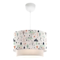 Kinderlamp CANDY 1xE27/40W/230V wit/multicolor