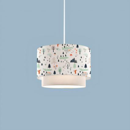 Kinderlamp CANDY 1xE27/40W/230V wit/multicolor