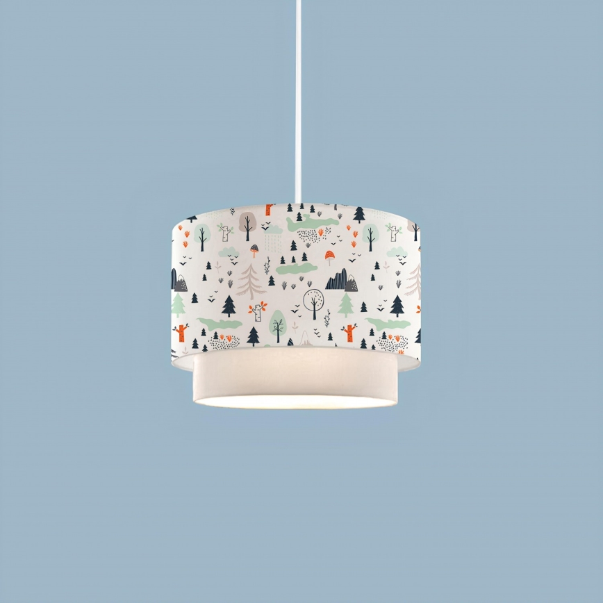 Kinderlamp CANDY 1xE27/40W/230V wit/multicolor