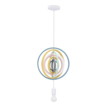 Kinderlamp HOOPS 1xE27/20W/230V met een diameter van 27 cm in vele kleuren