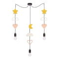Kinderlamp TRIO 3xE27/20W/230V geel/wit/roze