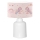 Kinderlampje CANDY 1xE27/40W/230V roze/wit