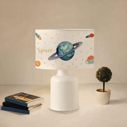 Kinderlampje CANDY 1xE27/40W/230V wit/veelkleurig