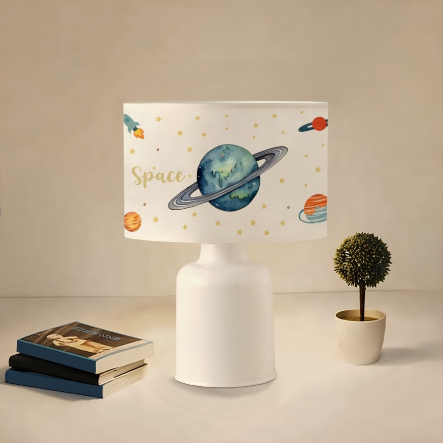 Kinderlampje CANDY 1xE27/40W/230V wit/veelkleurig