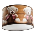 Kinderplafondlamp BEARS 1xE27/60W/230V