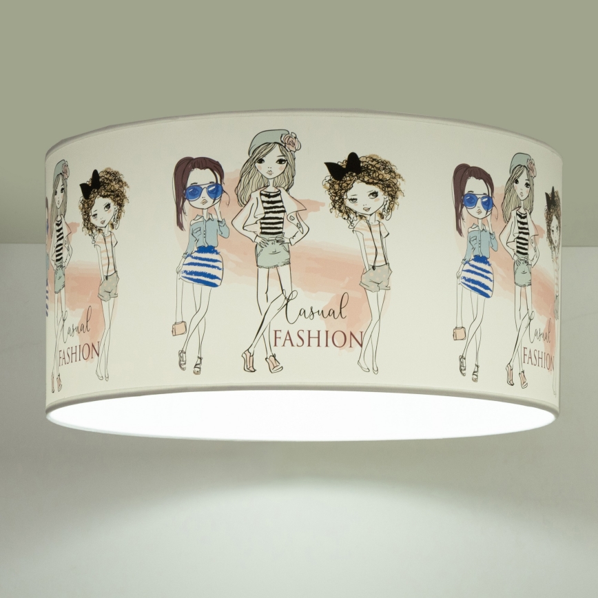 Kinderplafondlamp GIRLS VIBES 1xE27/60W/230V pr. 40 cm voor meisjes
