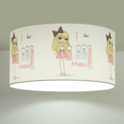 Kinderplafondlamp GIRLS VIBES 1xE27/60W/230V Ø 40 cm Ik hou van mode