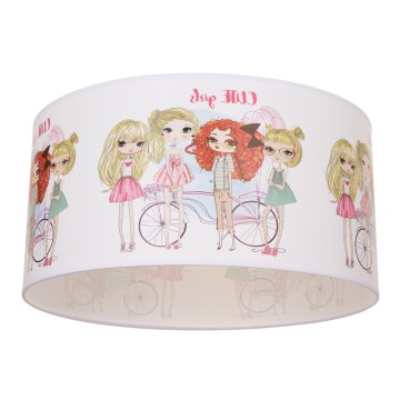 Kinderplafondlamp GIRLS VIBES 1xE27/60W/230V Ø 40 cm voor meisjes