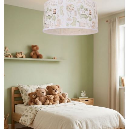 Kinderplafondlamp KIDS ROOM 1x E27/60W/230V Ø 40 cm dinosaurus