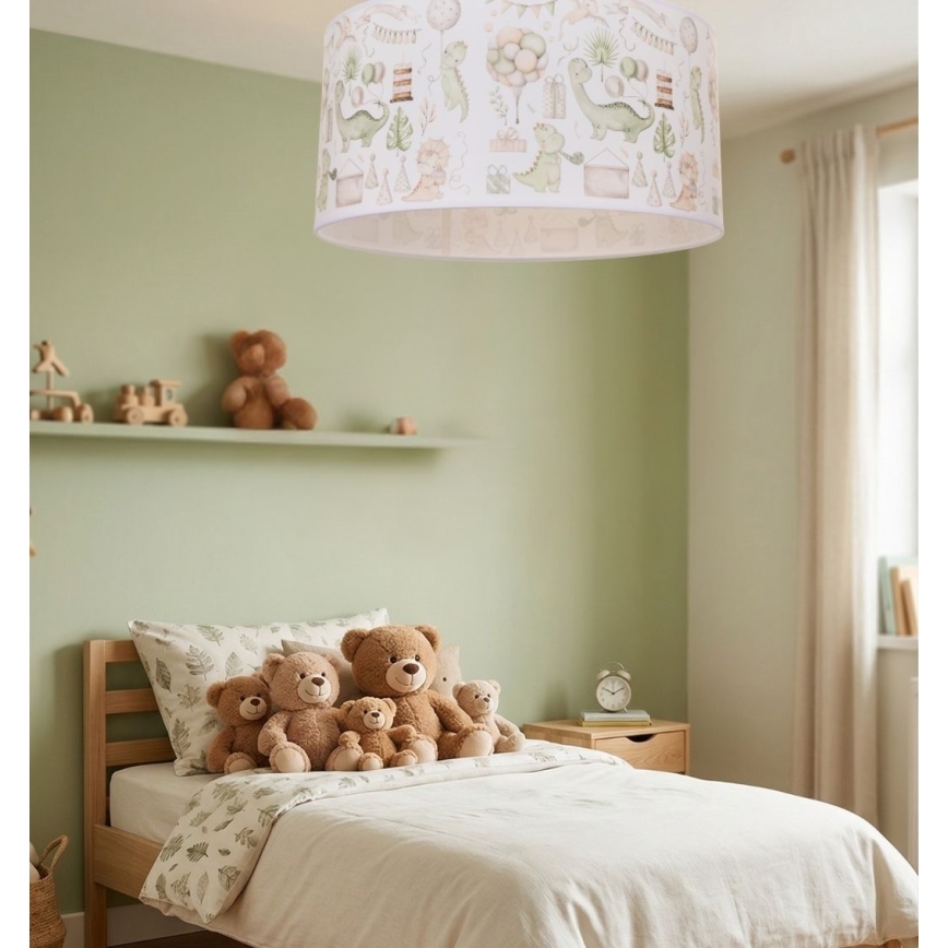 Kinderplafondlamp KIDS ROOM 1x E27/60W/230V Ø 40 cm dinosaurus