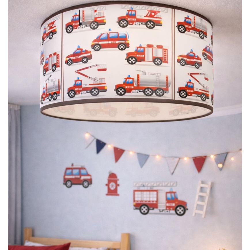 Kinderplafondlamp KIDS ROOM 1xE27/60W/230V Ø 40 cm brandweer