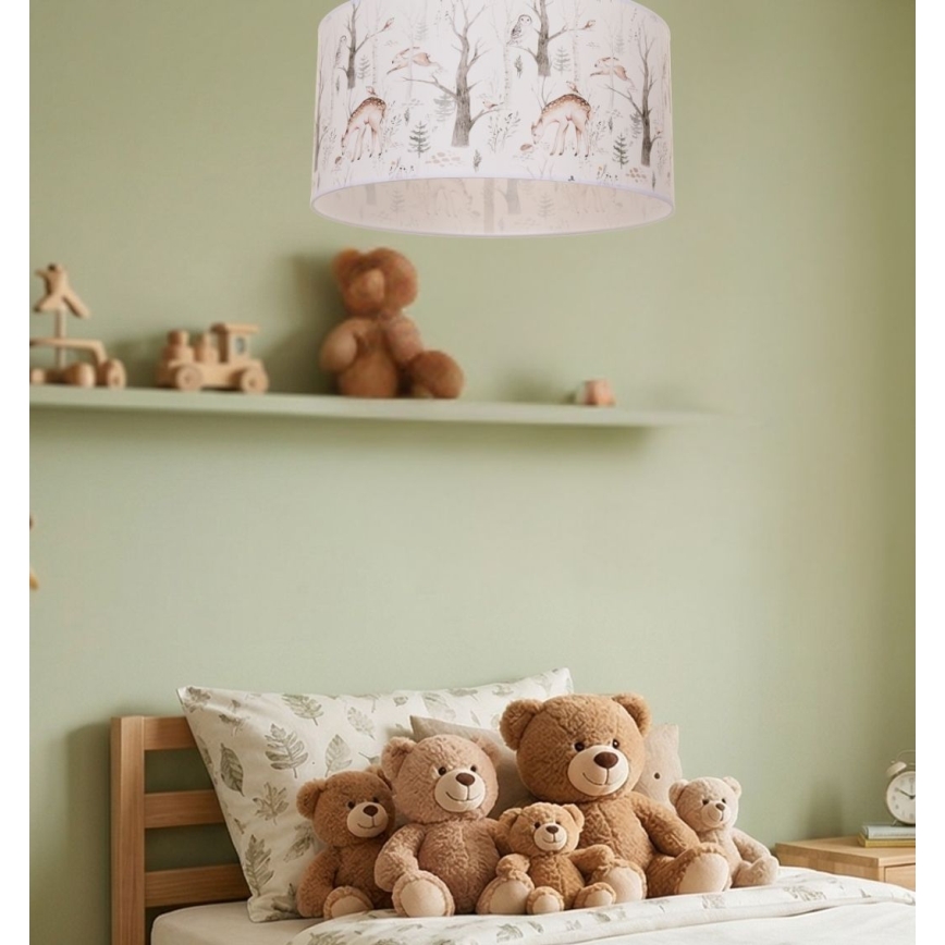 Kinderplafondlamp KIDS ROOM 1xE27/60W/230V Ø 40 cm met dierenmotief