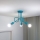 Kinderplafondlamp OXFORD 3xE27/15W/230V blauw