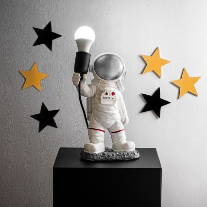 Kinderspot ASTRONAUT 1xE27/40W/230V zilver/wit