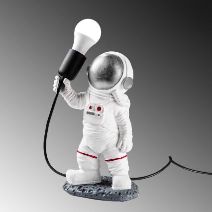 Kinderspot ASTRONAUT 1xE27/40W/230V zilver/wit