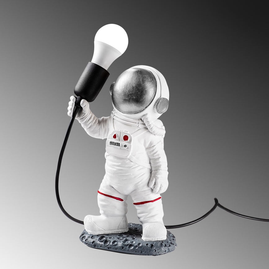 Kinderspot ASTRONAUT 1xE27/40W/230V zilver/wit