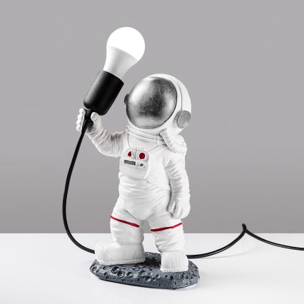 Kinderspot ASTRONAUT 1xE27/40W/230V zilver/wit