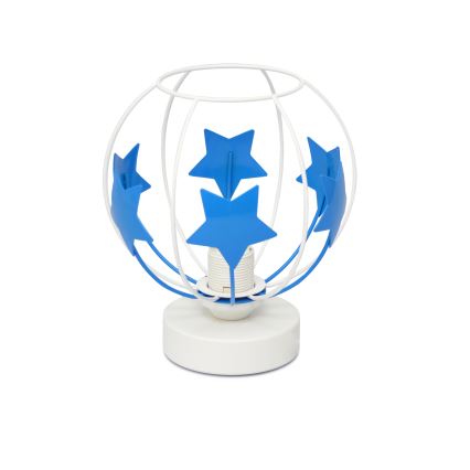 Kindertafel lamp STARS 1xE27/15W/230V blauw/wit