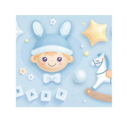 Kindertafellamp KIDS ROOM 1xE27/60W/230V Ø 18 cm kosmonaut