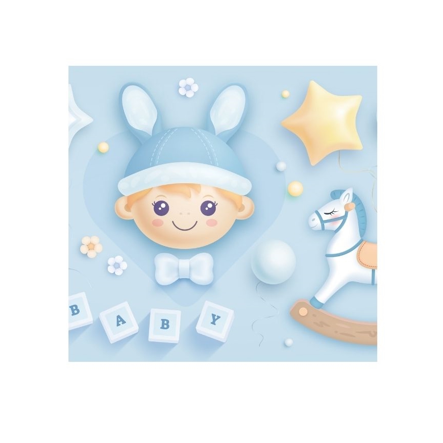 Kindertafellamp KIDS ROOM 1xE27/60W/230V Ø 18 cm kosmonaut