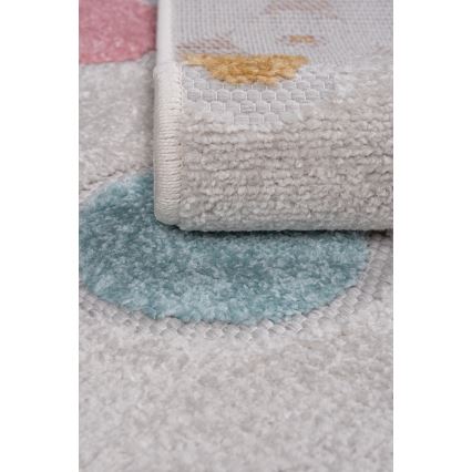 Kindervloerkleed PIAR 80x150 cm veelkleurig/stippen