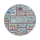 Kindervloerkleed STELLA STREETS 120 cm turkoois/stad