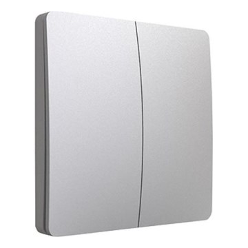Kinetische draadloze 2-polige schakelaar, IP67, zilver
