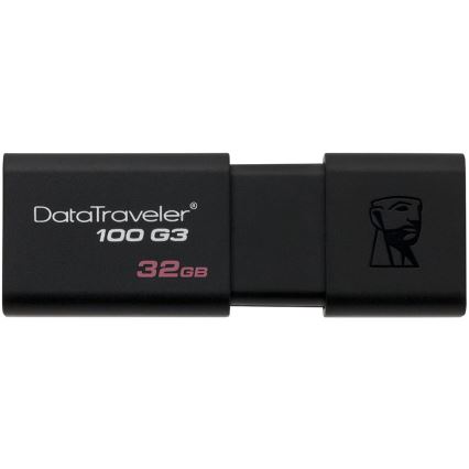 Kingston - USB Stick DATATRAVELER 100 G3 USB 3.0 32GB zwart