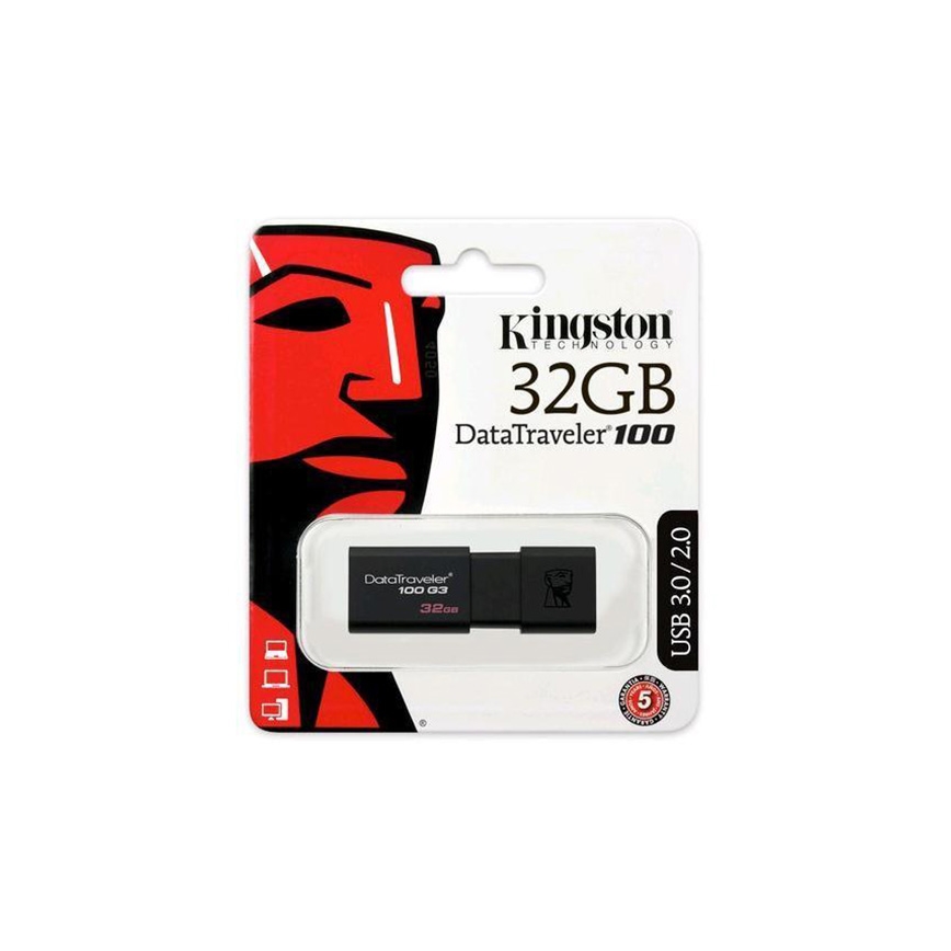Kingston - USB Stick DATATRAVELER 100 G3 USB 3.0 32GB zwart