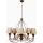 Klassieke hanglamp 5xE14/40W/230V brons/beige