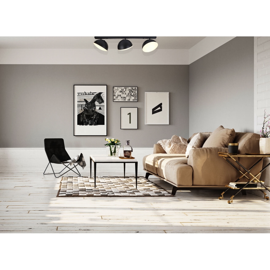LED CROWD 3xLED/20W/230V zwart