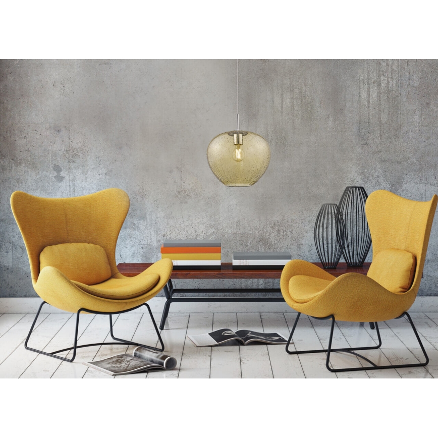 Hanglamp aan een koord RAIN 1xE27/11W/230V gouden