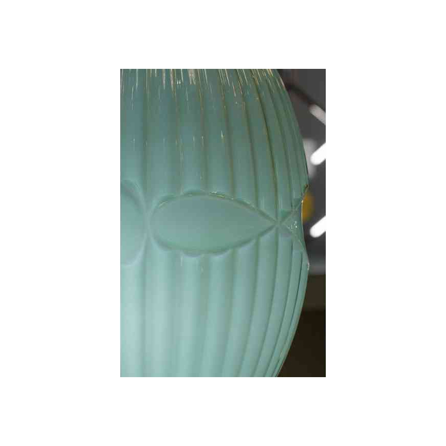 Hanglamp aan een koord ELLIPTIC 1xE27/11W/230V groen