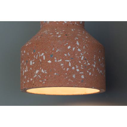Hanglamp aan kabel RESIN 1xE27/11W/230V roze/zwart