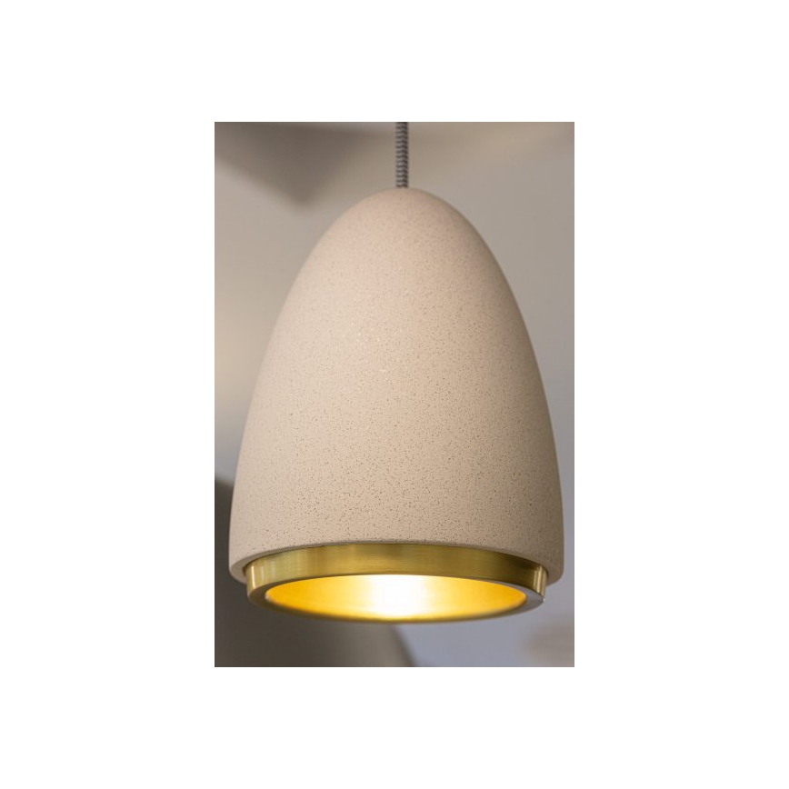 Hanglamp aan een koord CONCRETE 1xGU10/5W/230V grijs/gouden