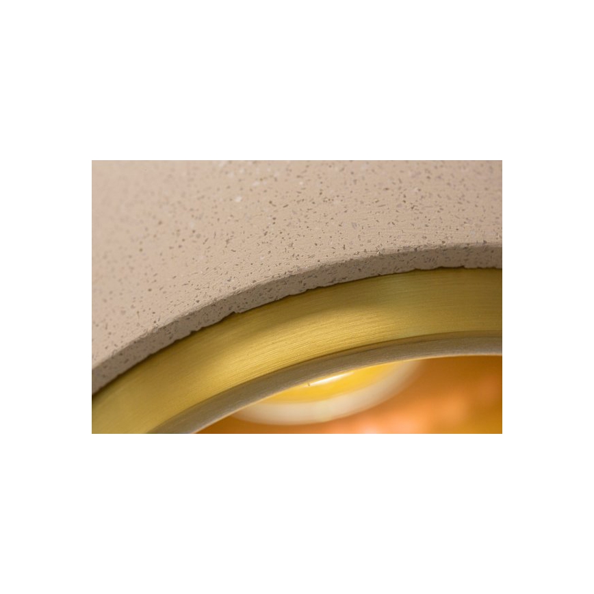 Hanglamp aan een koord CONCRETE 1xGU10/5W/230V grijs/gouden
