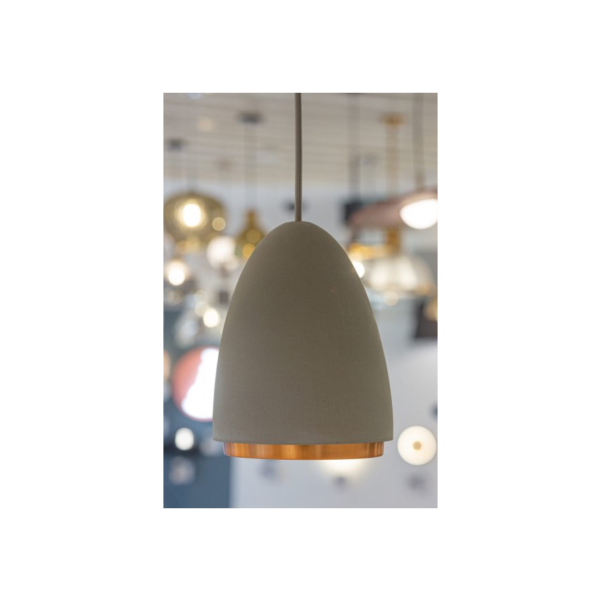 Hanglamp aan een koord CONCRETE 1xGU10/5W/230V grijs/koper