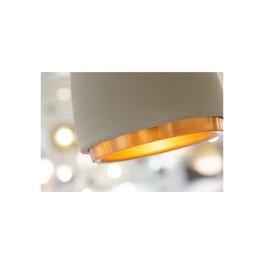 Hanglamp aan een koord CONCRETE 1xGU10/5W/230V grijs/koper