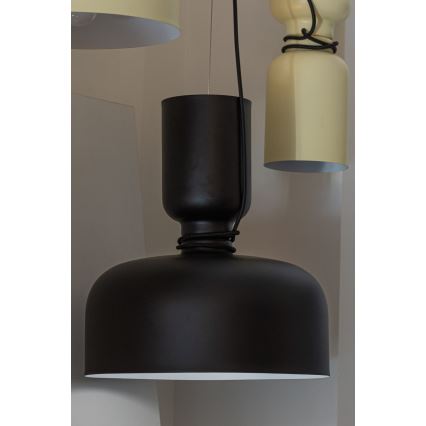 Hanglamp aan een koord ABEL 2xE27/11W/230V diameter 28 cm zwart