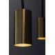Hanglamp aan een koord ARCADE 3xGU10/5W/230V zwart/gouden
